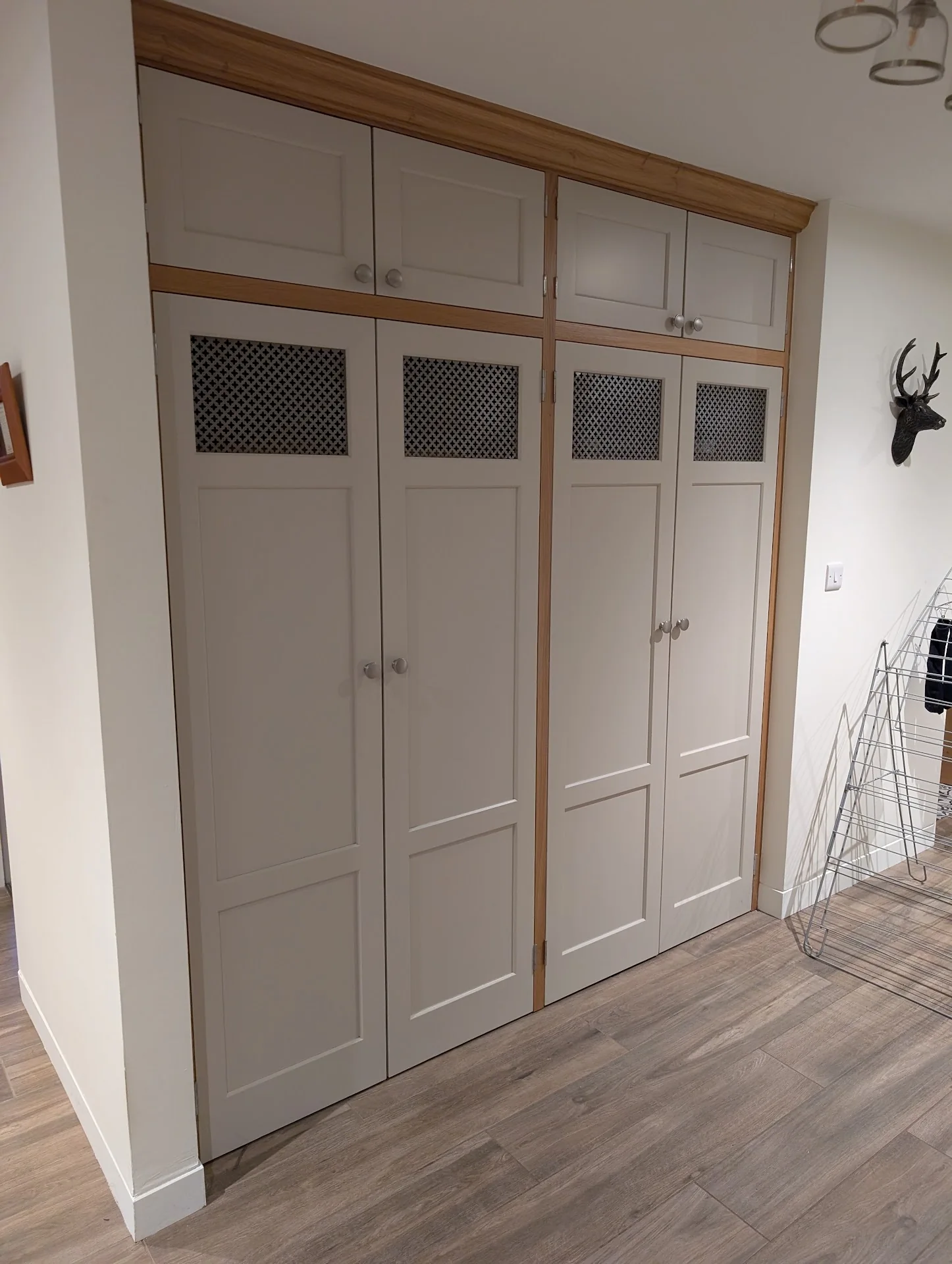 White fitted wardrobe doors