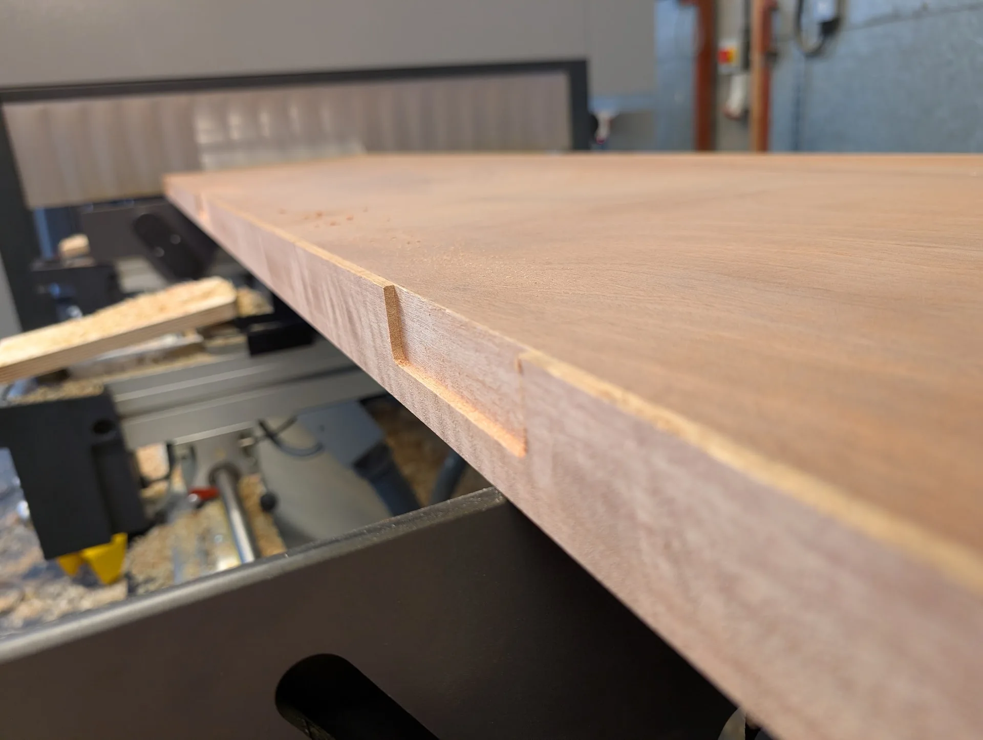 CNC cutting detail in timber