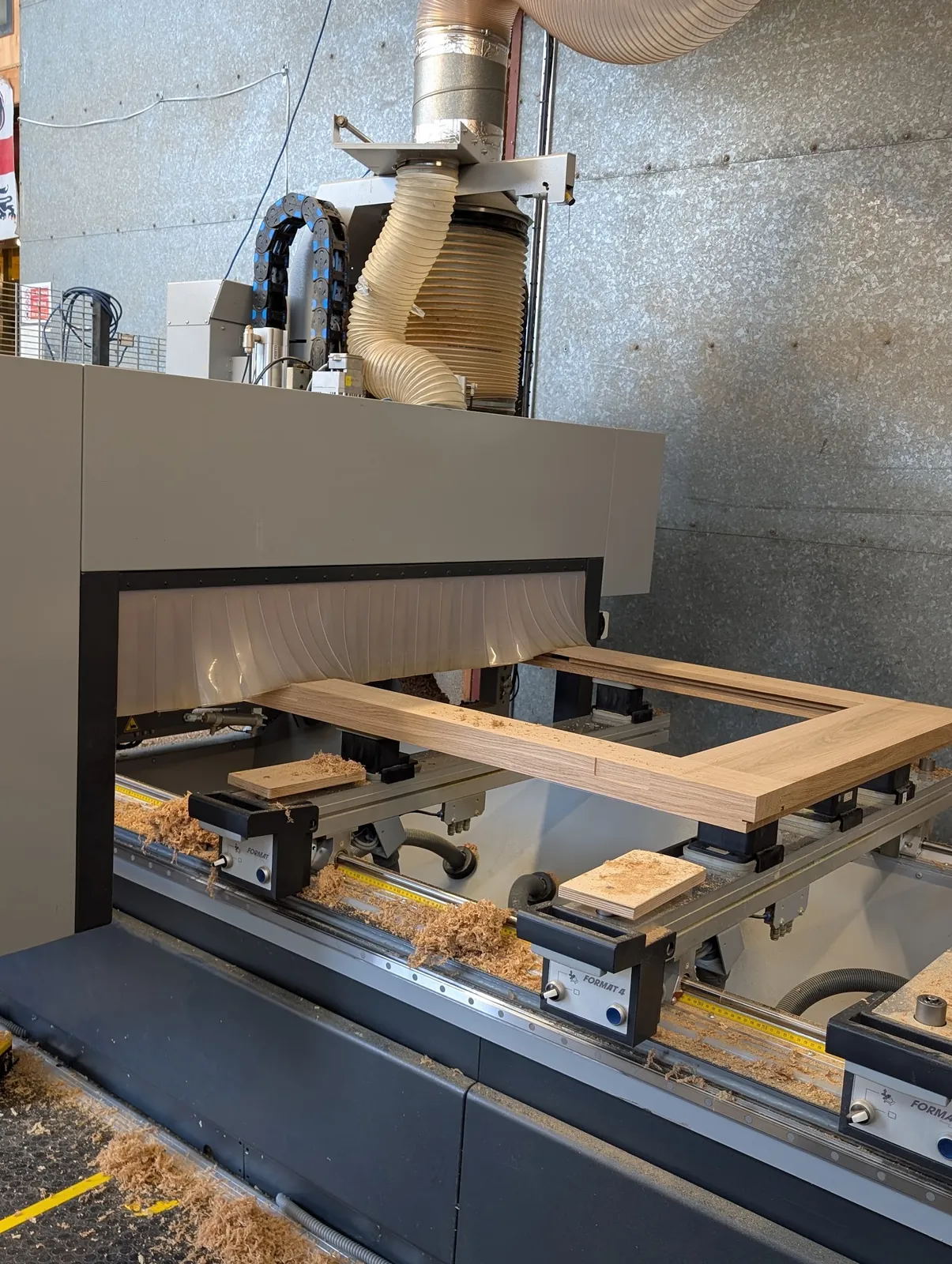 CNC machining equipment in the workshop