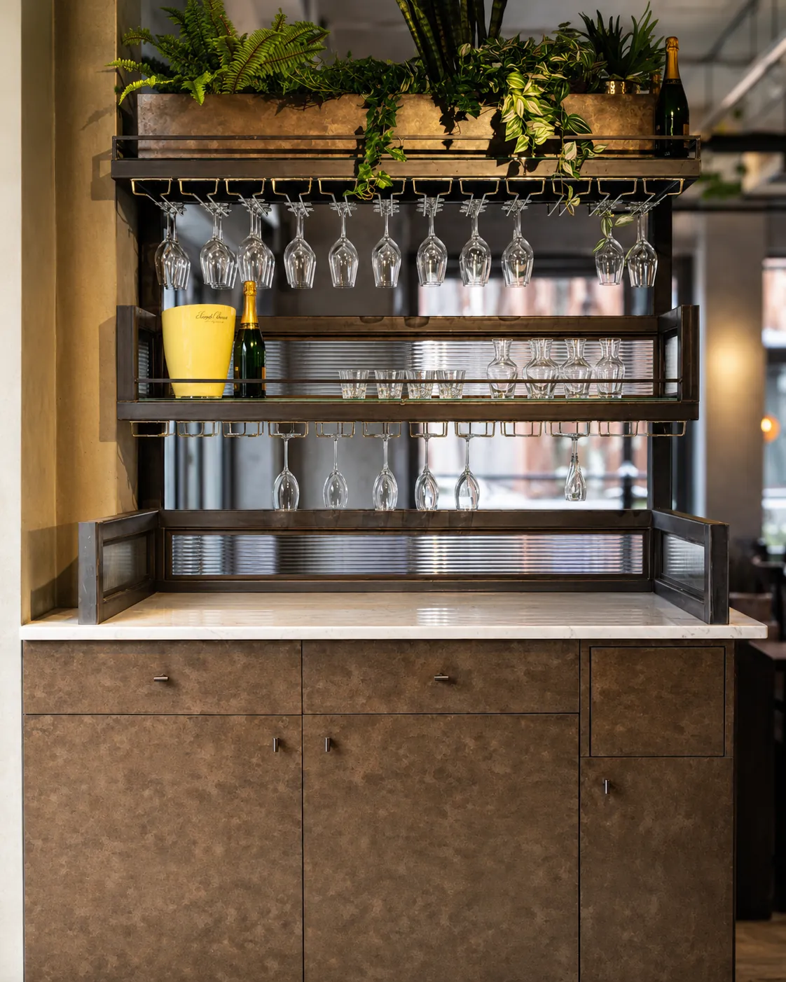 Glazed display cabinetry