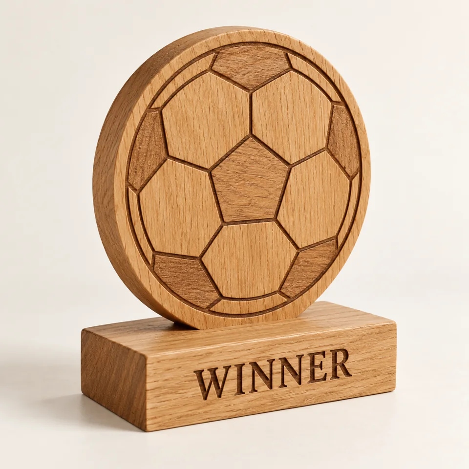 Oak Football Trophy — AI-generated design illustration