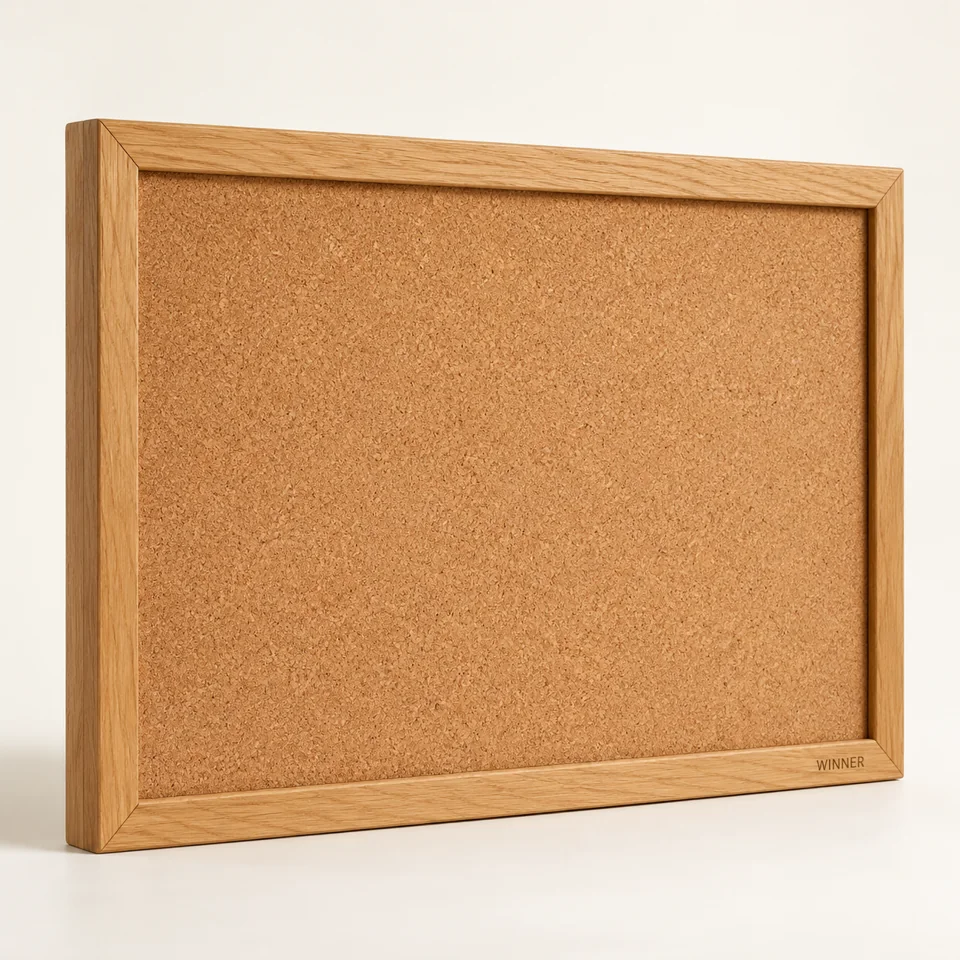 Framed Cork Notice Board — AI-generated design illustration
