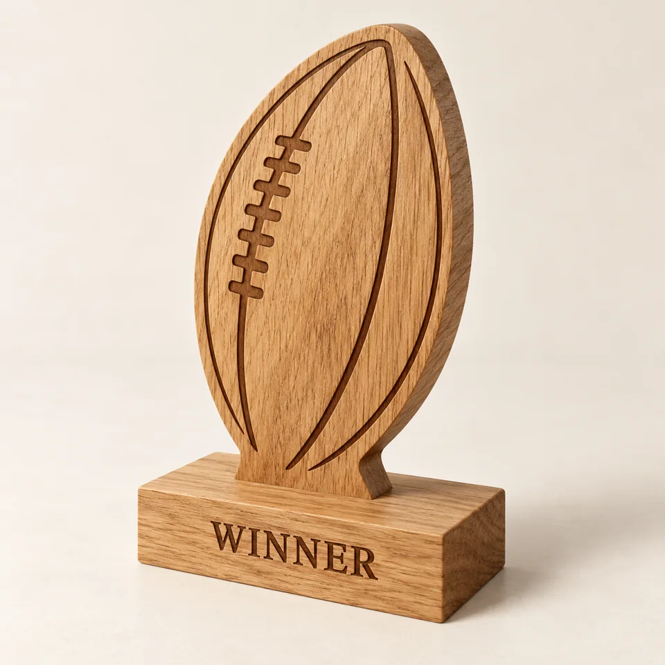 Oak Rugby Trophy — AI-generated design illustration
