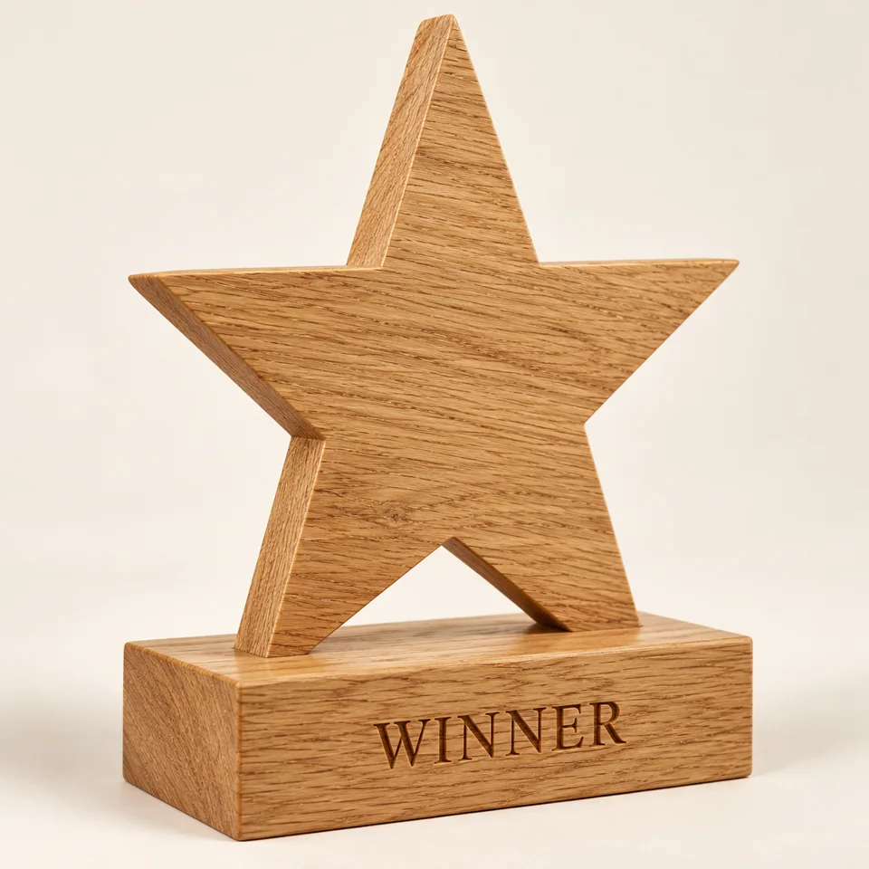 Oak Star Trophy — AI-generated design illustration