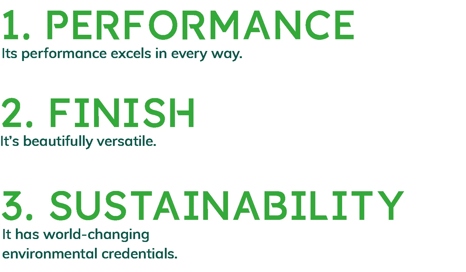 Accoya performance, finish and sustainability information