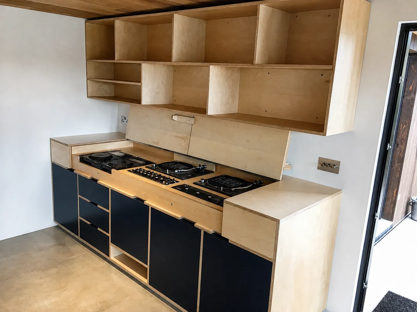 Cabinetry during assembly