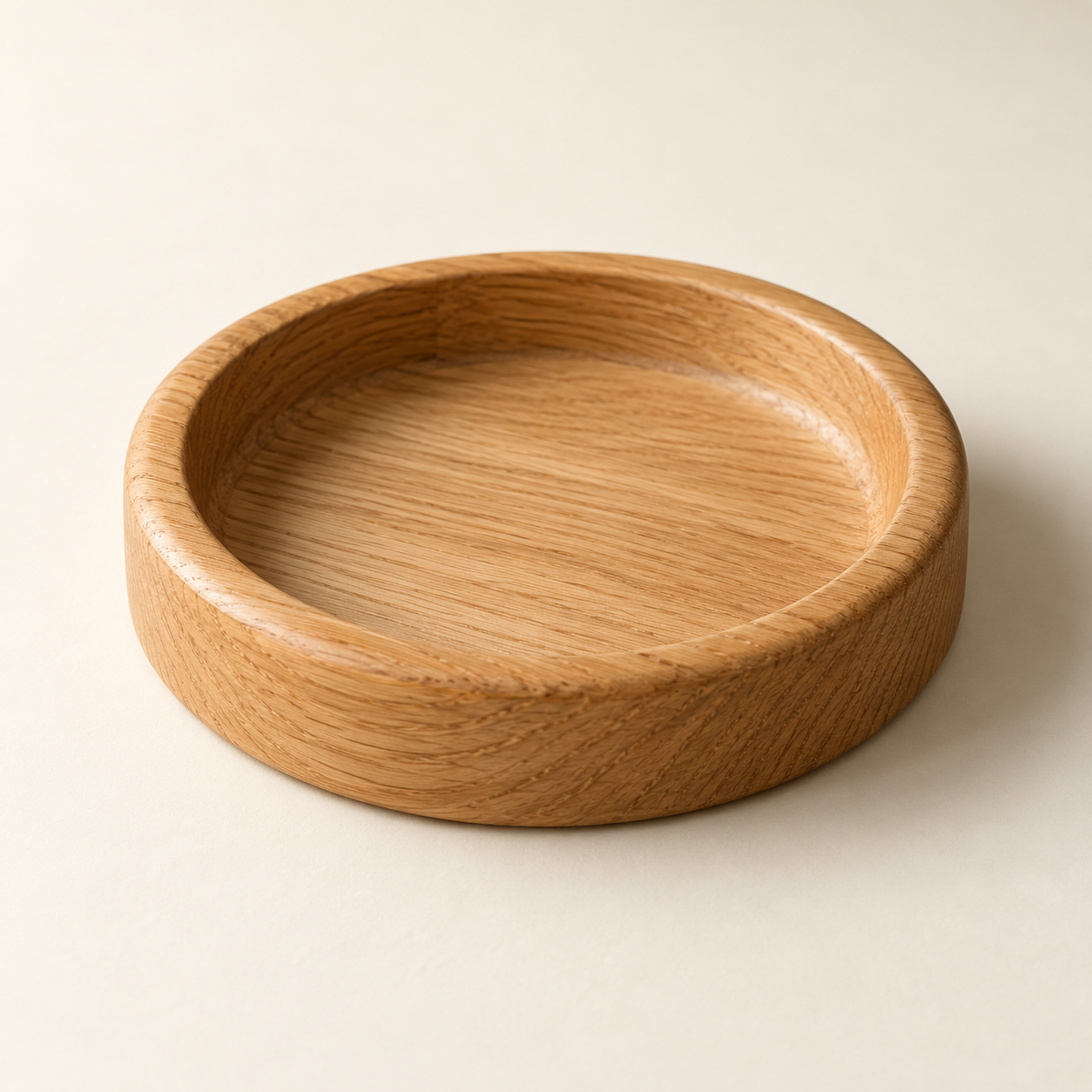 Solid Oak Ring Dish — AI-generated design illustration