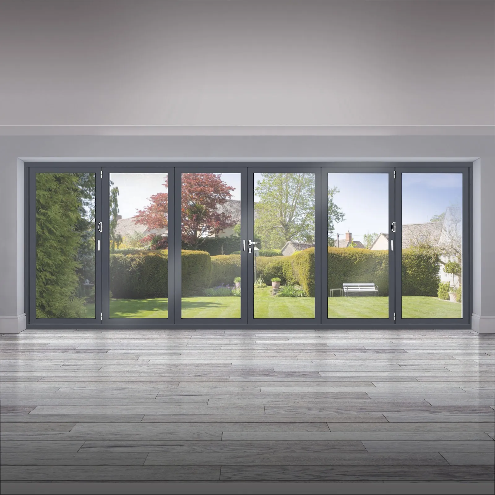 Origin folding-door configuration