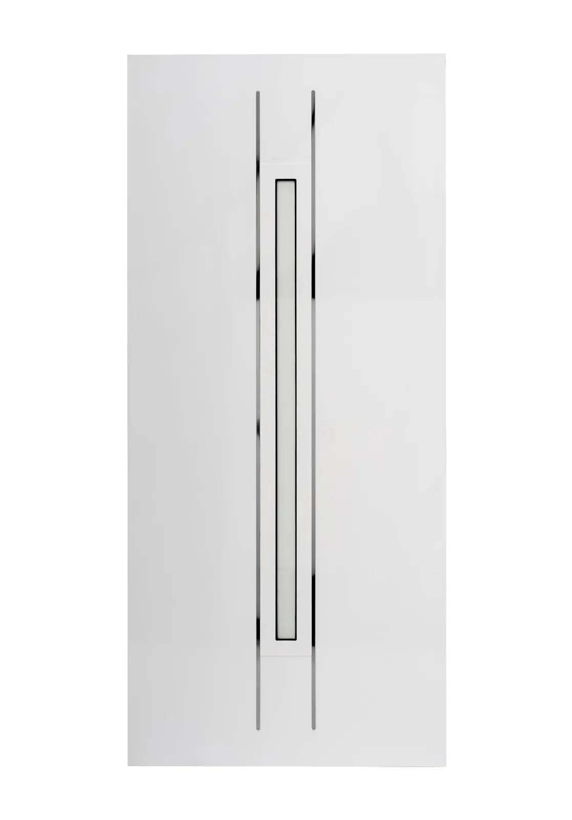 Origin entrance door with a long pull handle