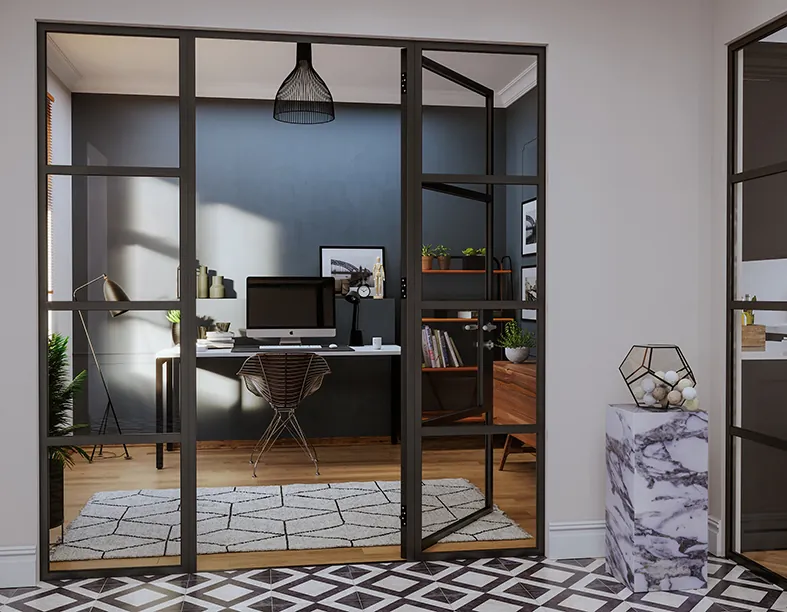 Paired glazed Origin internal doors