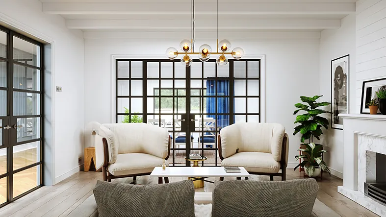 Origin glazed internal screen