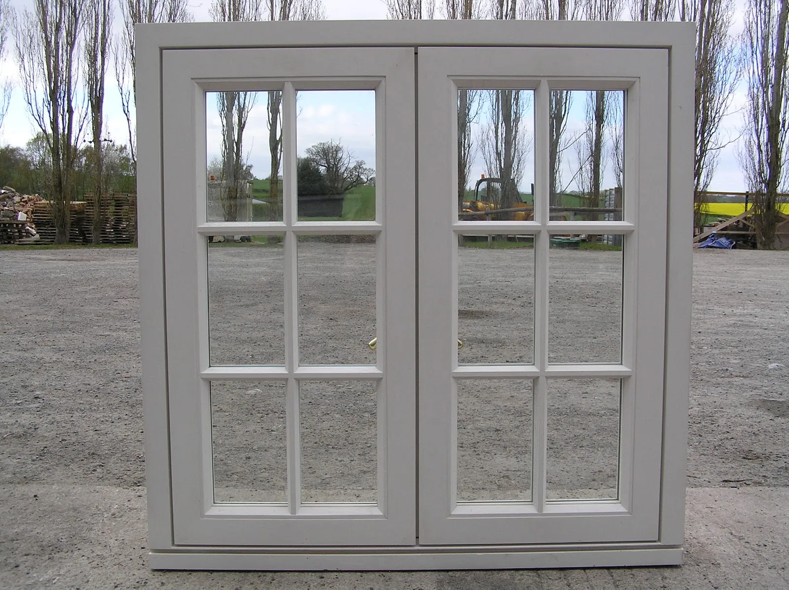 Painted casement assembly