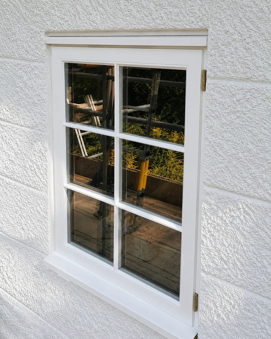 Painted timber window detail